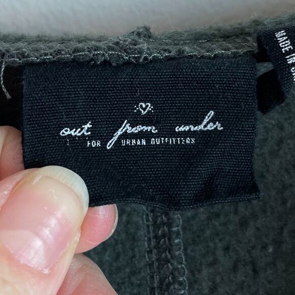 Urban Outfitters Out from Under Lace Up Cropped Hoodie Sz M - Picture 3 of 5